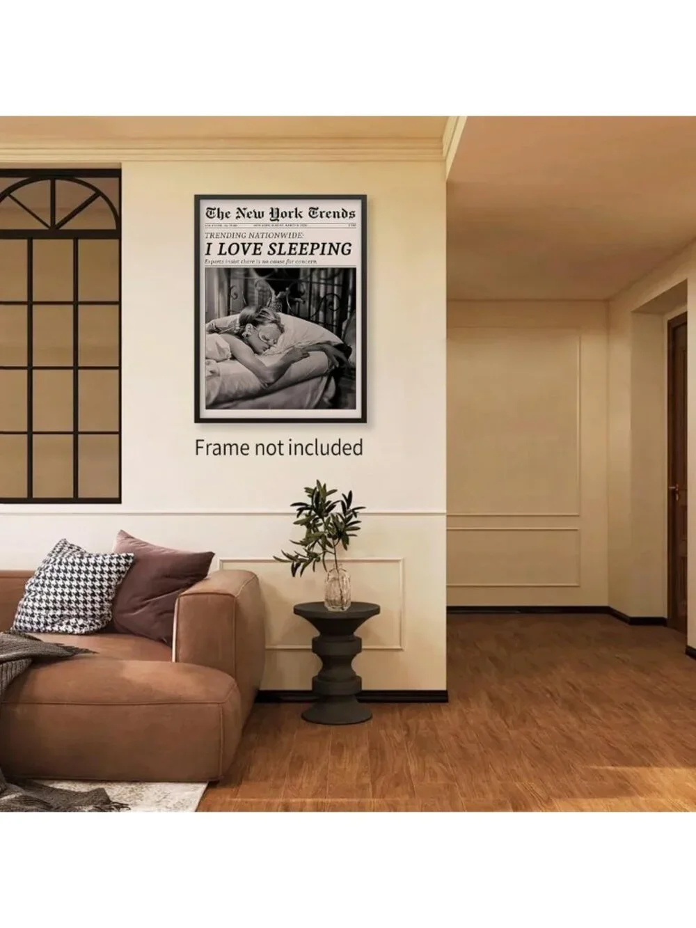 Retro Black & White Feminist Wall Art - Vintage Canvas Poster for Girly Dorm